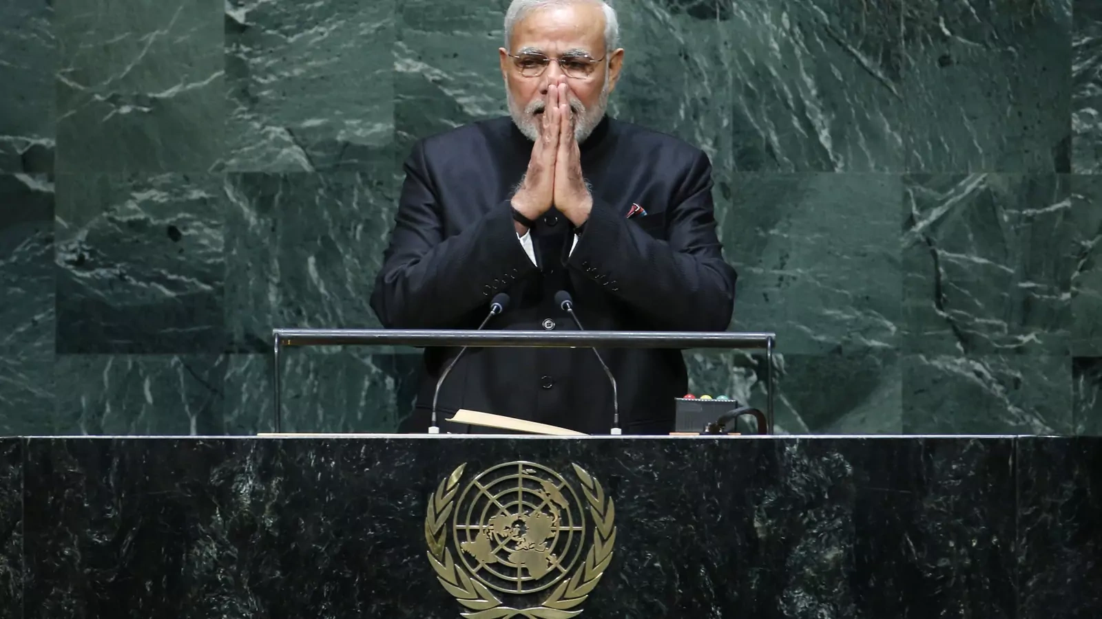 Prime Minister Narendra Modi Addressing the United Nations General Assembly in 2014