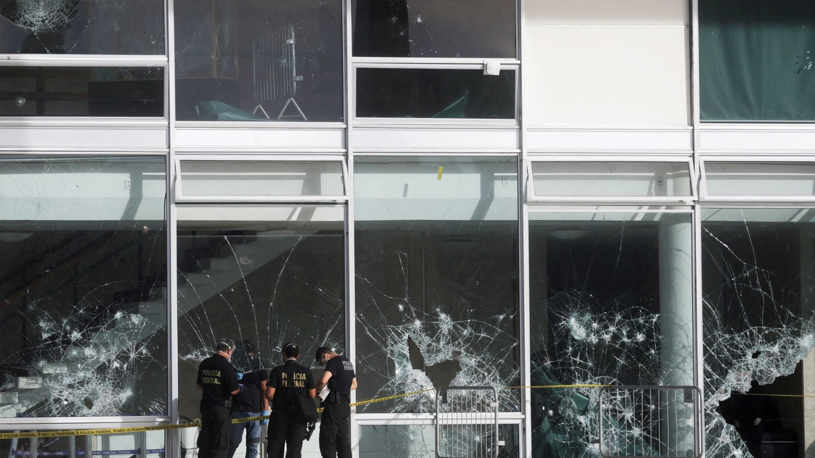 A view shows the damage caused following Brazil's anti-democratic riots, at the Supreme Court building in Brasilia, Brazil.