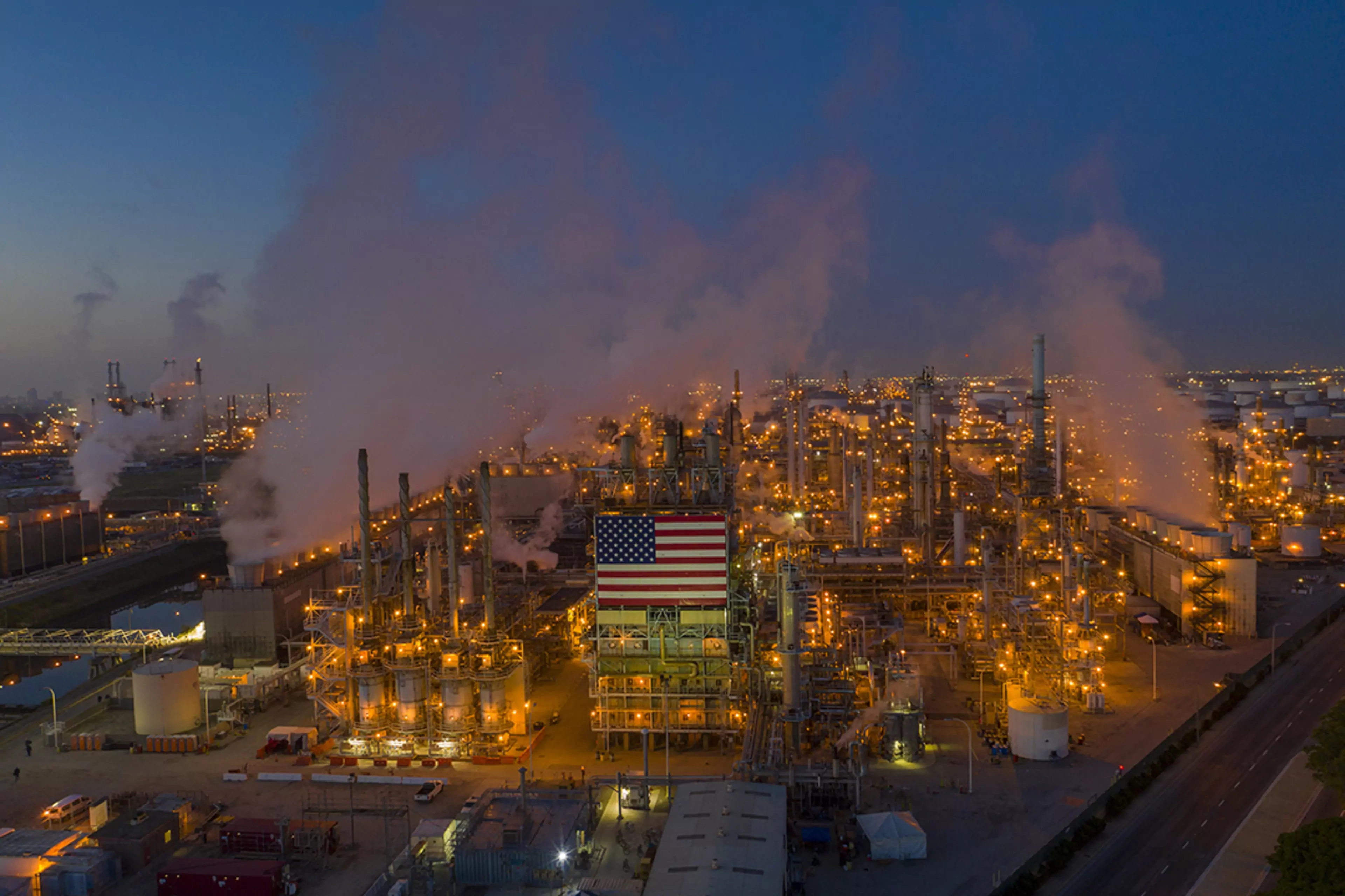The United States refines millions of barrels of oil every day.