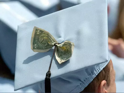 A graduate at Columbia University’s commencement ceremony in 2005. (Chip East/courtesy Reuters)