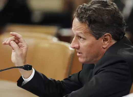 U.S. Treasury Secretary Geithner testifies before the House Ways and Means Committee in Washington (Gary Cameron/Courtesy Reuters).