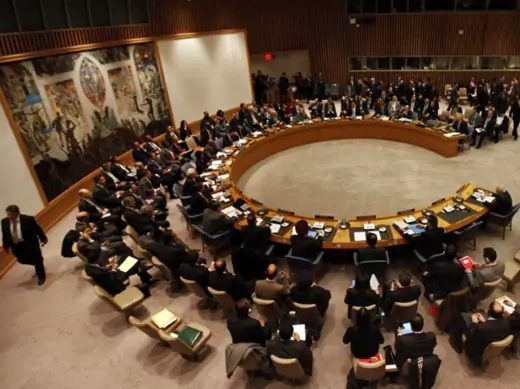   The United Nations Security Council meets at the U.N. headquarters on January 31, 2012 to discuss Syria. (Mike Segar/courtesy Reuters)