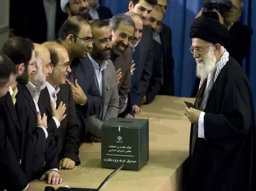 Khamenei votes