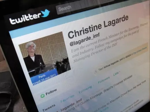 Lagarde on Twitter