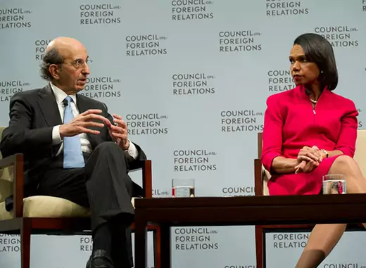 Former New York City Schools Chancellor Joel Klein and Former Secretary of State Condoleeza Rice discuss the CFR Independent Task Force on U.S. Education Reform and National Security (Kaveh Sardari/www.sardari.com/)