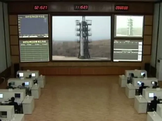 The launch control room for a Taepodong-2 rocket is seen in Musudan-ri_KCNA Reuters