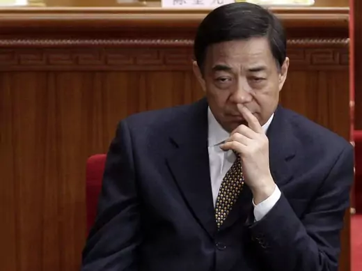 Chongqing Party Secretary Bo Xilai at the opening ceremony of the National People's Congress at the Great Hall of the People in Beijing on March 5, 2012.