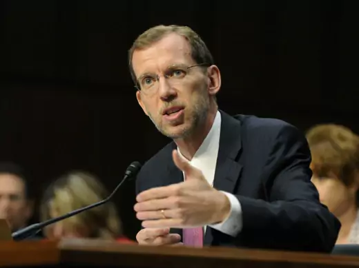 Congressional Budget Office Director Douglas Elmendorf testifies before the "Supercommittee" on Capitol Hill in Washington on September 13, 2011 (Jonathan Ernst/Courtesy Reuters).