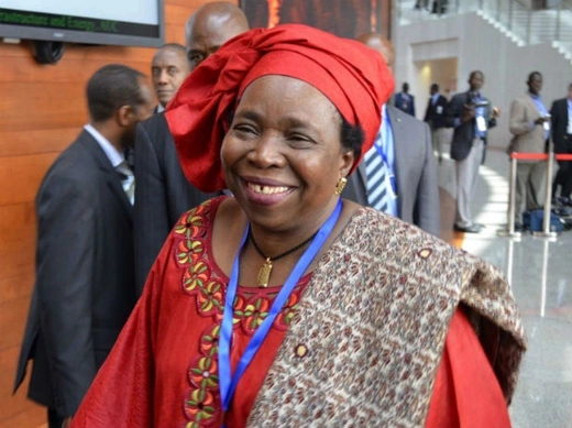 South African diplomat and doctor Nkosazana Dlamini-Zuma arrives at the leaders meeting at the African Union (AU) in Ethiopia's capital Addis Ababa, July 16, 2012