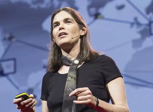 Coursera co-founder Daphne Koller speaks at TED Global in Edinburgh on June 26, 2012 (TEDConference/flickr).