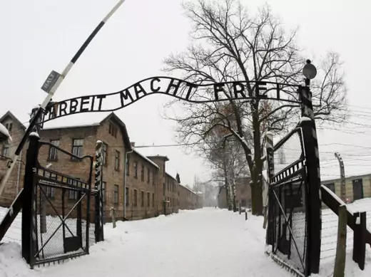 Entrance at Auschwitz