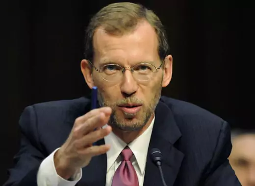 Congressional Budget Office Director Elmendorf gestures as he testifies before the first Joint Deficit Reduction Committee hearing on Capitol Hill in Washington
