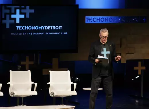 David Kirkpatrick introduces Techonomy Detroit (Courtesy Techonomy).