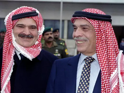 King Hussein and former crown prince Hassan