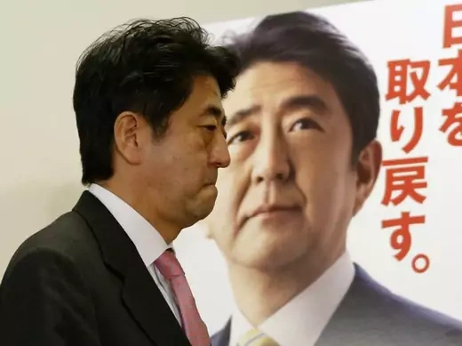 Japan's conservative Liberal Democratic Party's (LDP) leader and next Prime Minister Shinzo Abe attends a news conference at the LDP headquarters in Tokyo December 17, 2012.