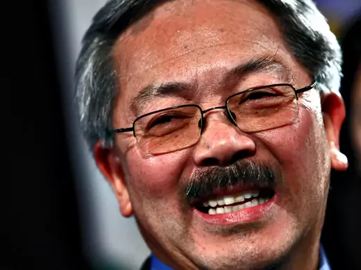 San Francisco Mayor Ed Lee speaks at his election day party in San Francisco, November 2011 (Robert Galbraith/Courtesy Reuters).