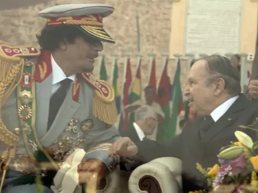 Muammar Gaddafi and Abdelaziz Bouteflika