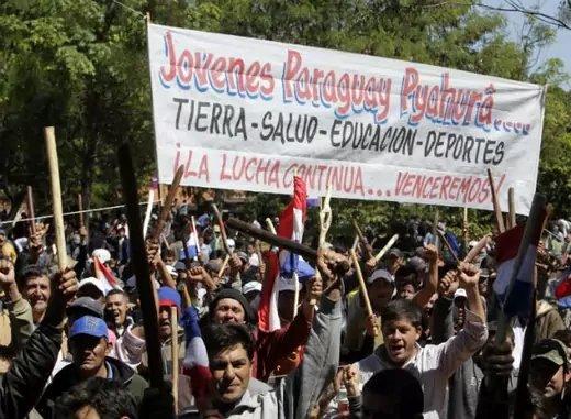 paraguay poverty protest