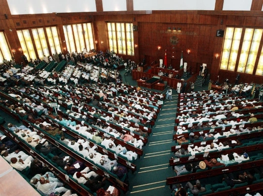 General view of the Nigerian National Assembly as Chinese President Hu Jintao gives his address in Abuja April 27, 2006.