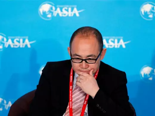 Pan Shiyi, chairman of SOHO China, attends a session at the Boao Forum for Asia (BFA) annual conference in Boao town, Hainan province on April 8, 2013 (Tyrone Siu/Courtesy Reuters).