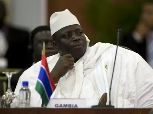 Gambia's President Al Hadji Yahya Jammeh attends the plenary session of the Africa-South America Summit on Margarita Island September 27, 2009. 