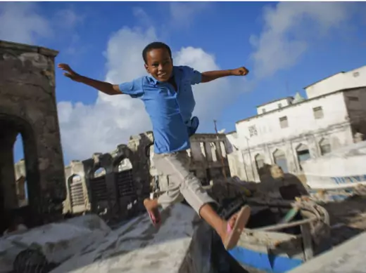 Africa - Somali Child Jumps Lands on Hopeful Continent
