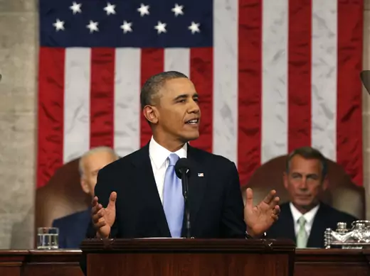 U.S. President Barack Obama delivers his State of the Union speech on Capitol Hill in Washington January 28, 2014 (Larry Downing/Courtesy Reuters).