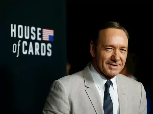 Cast member Kevin Spacey poses at the premiere for the second season of the television series "House of Cards" at the Directors Guild of America in Los Angeles, California on February 13, 2014. (Mario Anzuoni/Courtesy Reuters)