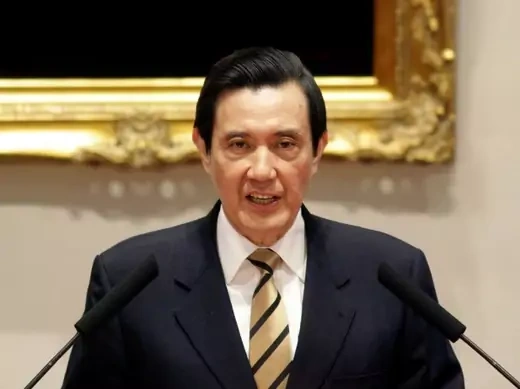 Taiwan's President Ma Ying-jeou speaks during a news conference about protesters' occupation of Taiwan's legislature, at the Presidential Office in Taipei on March 23, 2014. (Minshen Li/Courtesy Reuters)