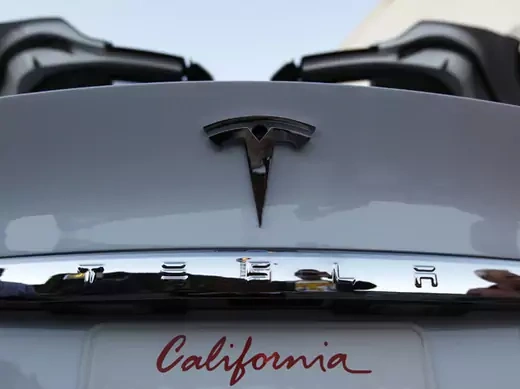 A Tesla Motors Inc Model X is seen at Tesla's introduction of its new battery swapping program in Hawthorne, California (Lucy Nicholson/Courtesy Reuters).