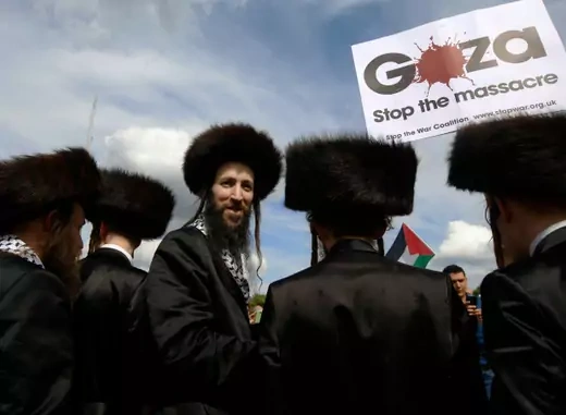 Israeli protesting Israel