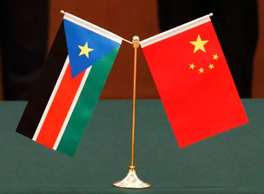 China S Sudan Flags