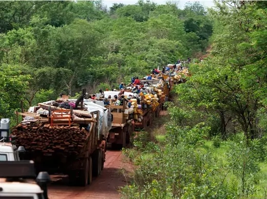 CAR IDP convoy