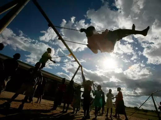 Children play at a school roughly 50 km south of Malawi's capital Lilongwe, March 2009 (Courtesy Antony Njuguna/Reuters).