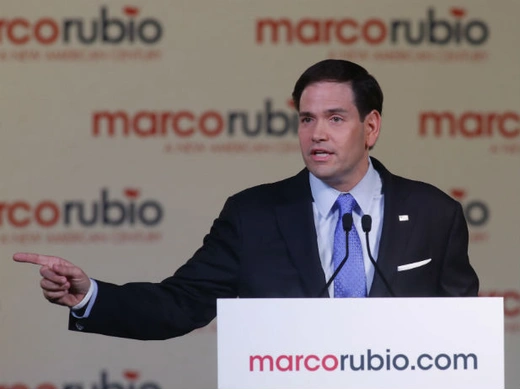 U.S. Senator Marco Rubio announces his 2016 presidential campaign at the Freedom Tower in Miami, Florida, on April 13, 2015.