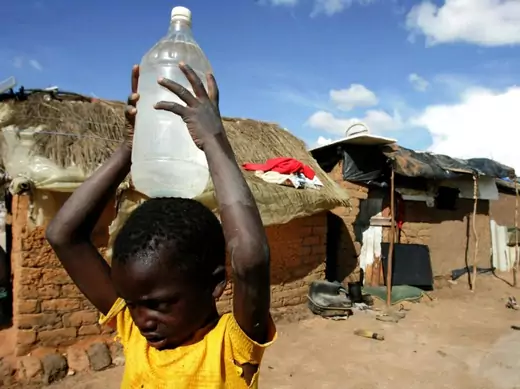 Kid carrying water