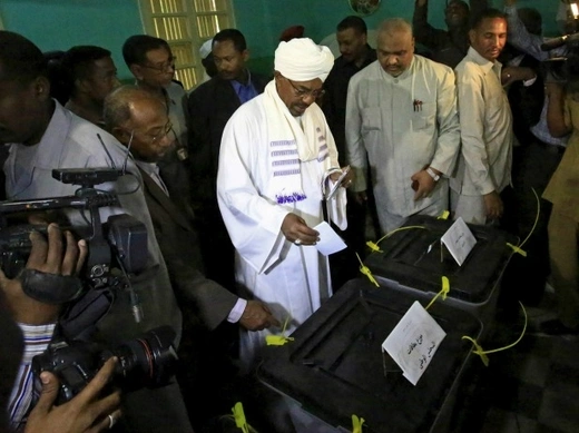 Omar al-Bashir - Voting