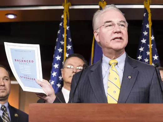 Chairman of the House Budget Committee Tom Price (R-GA) announces the House Budget during a press conference on Capitol Hill in Washington on March 17, 2015 (Joshua Roberts/Courtesy Reuters).