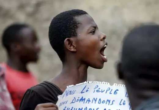 Burundi Protester