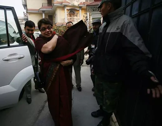 Author of the UN Global Study on the Implementation of UNSC Resolution 1325, Radhika Coomaraswamy, pictured here in her earlier role as UN Special Representative of the Secretary-General for Children and Armed Conflict in Kathmandu, Nepal, December 16, 2009. REUTERS/Shruti Shrestha