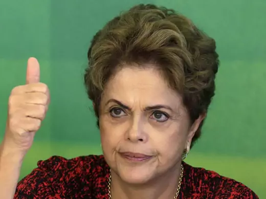 Brazil's President Rousseff gestures during a meeting with social movements at Planalto Palace in Brasilia