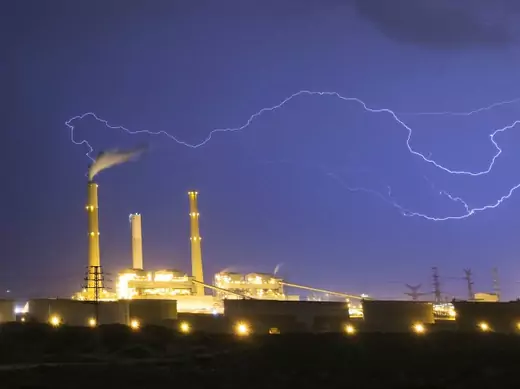 Lightning strikes over a power station during a storm in the city of Ashkelon, Israel, October 28, 2015. Reports this week that the Israeli power grid had been hacked turned out to be false. (Amir Cohen/Reuters)