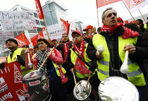 German Workers Protest