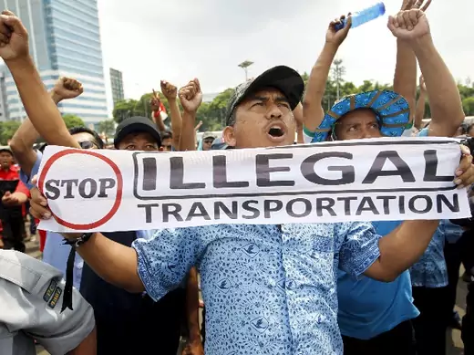 Jakarta-ride-app-protests