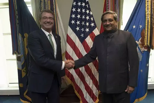 Indian Minister of Defense Manohar Parrikar came to Washington