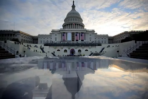 The U.S. Capitol is seen during a rehearsal for the inauguration ceremony of U.S. President-elect Donald Trump in Washington