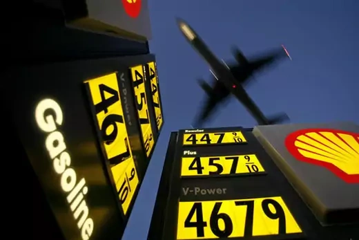 Gasoline prices advertised in San Diego, California, on June 1, 2008. Mike Blake/Courtesy Reuters