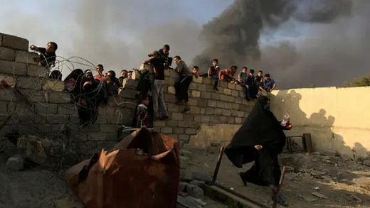 Humanitarian aid delivery in Mosul