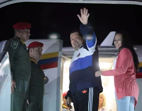 Chavez heads to Cuba to continue his cancer treatment. Reuters