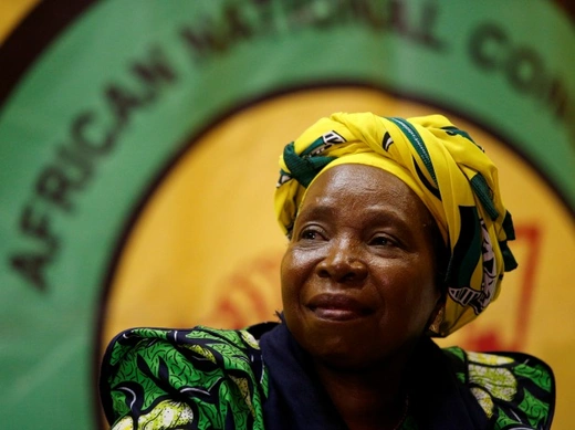 Dlamini-Zuma at a meeting of the African National Congress. 